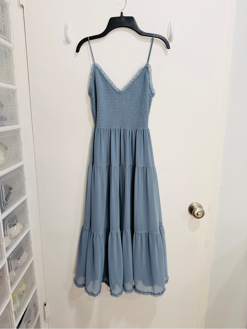 Wilfred NWOT Tuberose Midi Dress in Dusty Blue